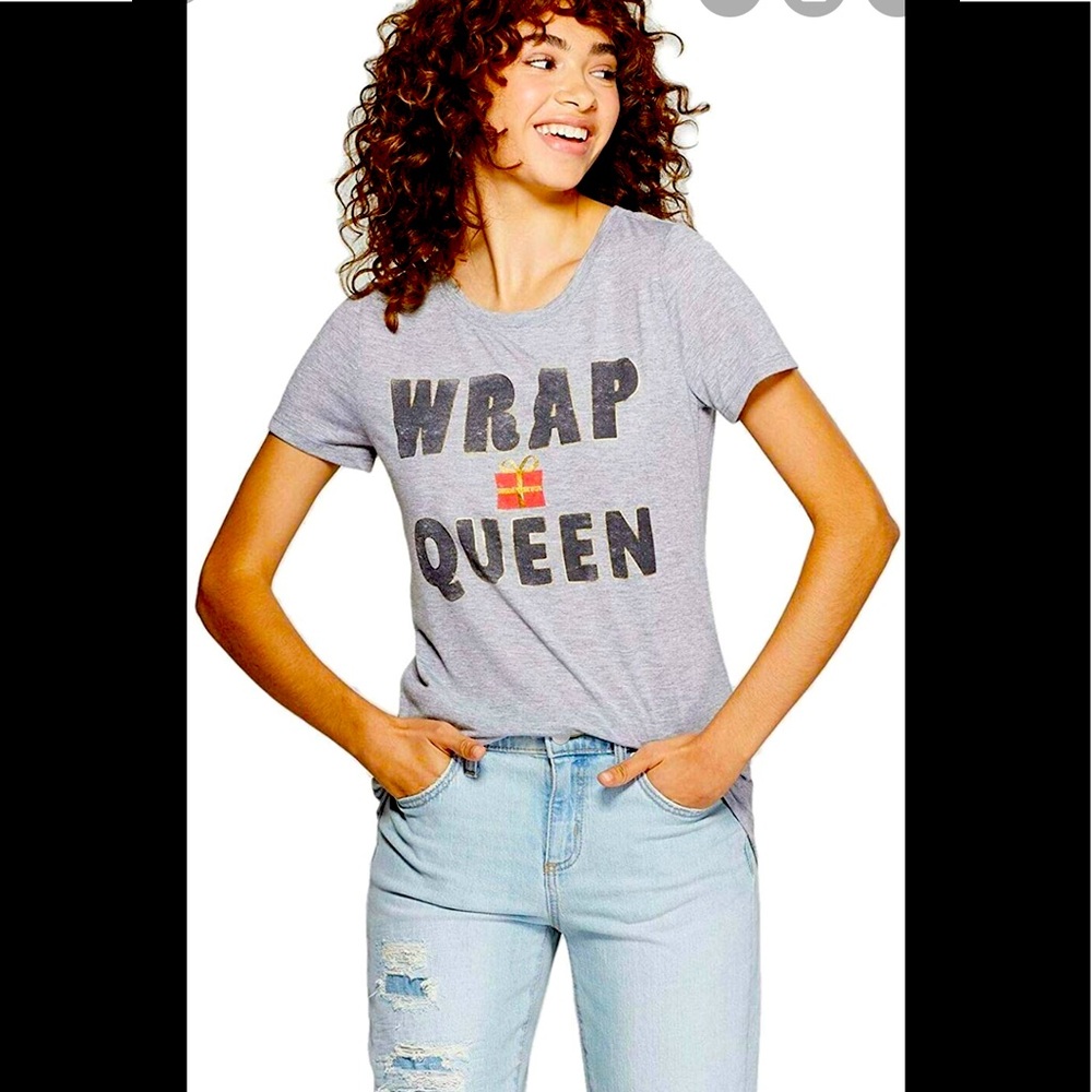 New Zoe + Liv Wrap Queen Holiday Christmas T-Shirt XXL